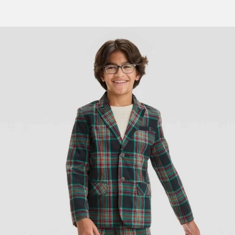 Plaid Kids suit